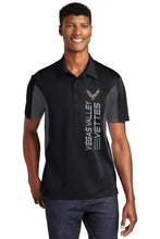 Load image into Gallery viewer, Color Block Vegas Valley Vettes Micropique Unisex Polo