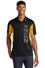 Load image into Gallery viewer, Color Block Vegas Valley Vettes Micropique Unisex Polo