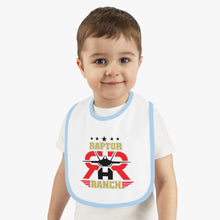 Load image into Gallery viewer, Raptor Ranch Baby Contrast Trim Jersey Bib