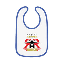 Load image into Gallery viewer, Raptor Ranch Baby Contrast Trim Jersey Bib