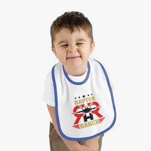 Load image into Gallery viewer, Raptor Ranch Baby Contrast Trim Jersey Bib