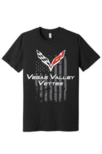 Load image into Gallery viewer, Vegas Valley Vettes Flag Shirt Short Sleeve Crewneck