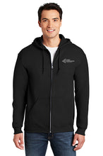 Load image into Gallery viewer, JA Unisex Black Full-Zip Hoodie Volunteer Hands