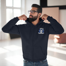Load image into Gallery viewer, RR Pull Down Flag Hooded Zip Sweatshirt