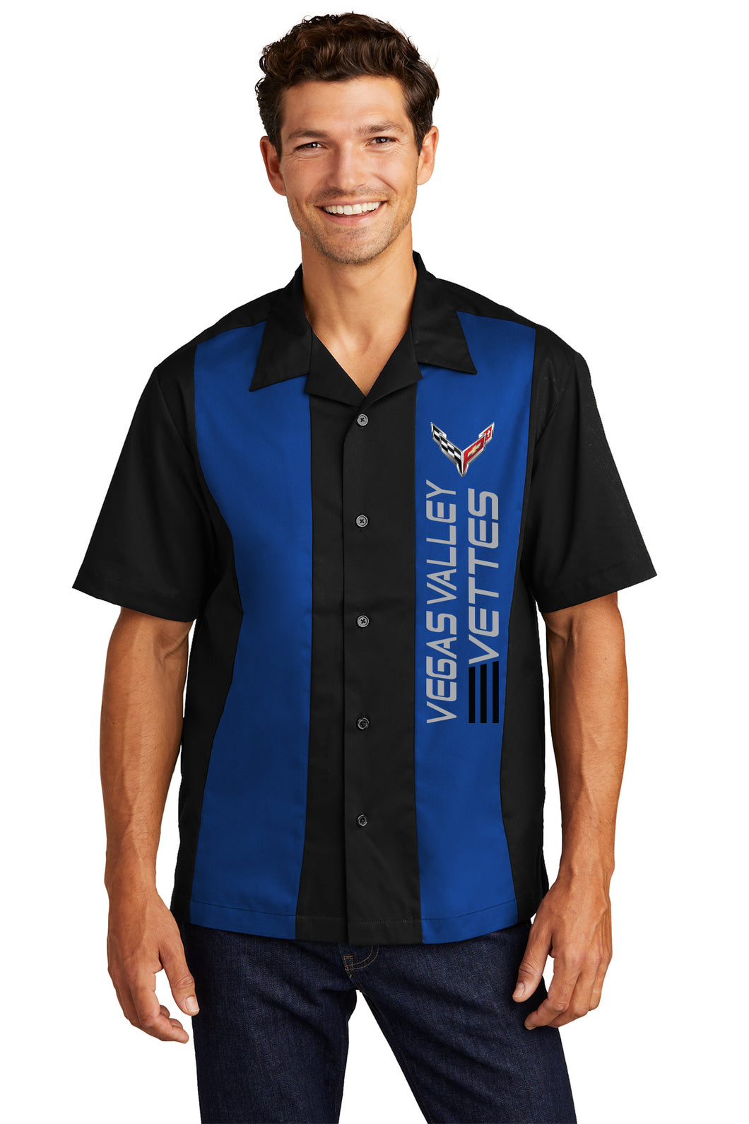 Vegas Valley Vettes Retro Camp Shirt