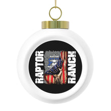 Load image into Gallery viewer, Raptor Ranch Flag Christmas Ball Ornament
