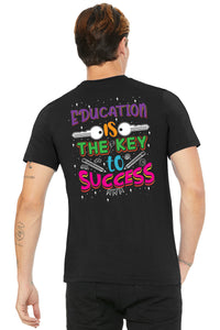 JA Crew Neck T-Shirt Education is the Key to Success