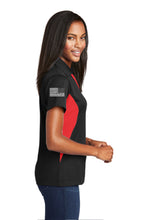 Load image into Gallery viewer, Color Block Vegas Valley Vettes Embroidered  Micropique Ladies Polo
