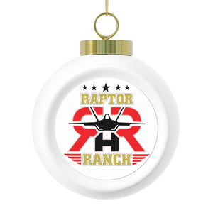 Raptor Ranch Christmas Ball Ornament