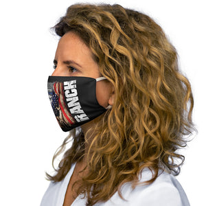 Pull Down Flag Snug-Fit Polyester Face Mask